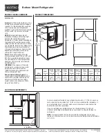 Preview for 1 page of Maytag MFW2055YE Product Dimensions