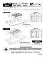 Maytag MGC5430 Installation Manual preview