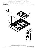 Maytag MGC5430BDS - 30" Gas Cooktop Parts List preview