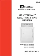 Предварительный просмотр 1 страницы Maytag MGD5700TW0 Technical Education