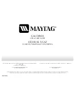 Предварительный просмотр 1 страницы Maytag MGD5707T Use And Care Manual