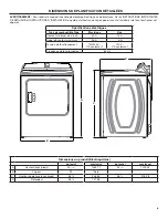 Предварительный просмотр 6 страницы Maytag MGD6200KW Dimension Manual