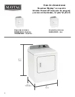 Preview for 9 page of Maytag MGD6200KW Dimension Manual