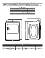 Предварительный просмотр 10 страницы Maytag MGD6200KW Dimension Manual