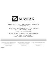 Maytag MGD6400TB - Bravos Gas Dryer Use And Care Manual preview