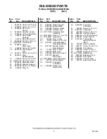 Предварительный просмотр 6 страницы Maytag MGD9700SB0 Parts List