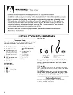 Preview for 2 page of Maytag MGDB800VU - Bravos Steam Gas Dryer Installation Instructions Manual