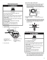 Preview for 5 page of Maytag MGDB800VU - Bravos Steam Gas Dryer Installation Instructions Manual