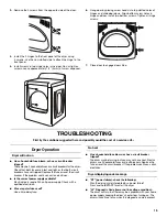 Preview for 15 page of Maytag MGDB800VU - Bravos Steam Gas Dryer Installation Instructions Manual