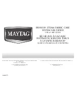 Предварительный просмотр 1 страницы Maytag MGDB850WB - 29" Gas Dryer Use And Care Manual