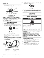 Предварительный просмотр 8 страницы Maytag MGDB850WL - 29" Gas Dryer Installation Instructions Manual