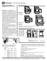 Предварительный просмотр 1 страницы Maytag MGDC400V Dimension Manual