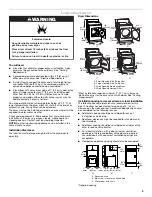 Предварительный просмотр 3 страницы Maytag MGDC400VW - Centennial 29" Gas Dryer Installation Instructions Manual