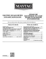 Maytag MGDC465HW Use And Care Manual предпросмотр