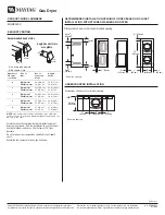 Предварительный просмотр 2 страницы Maytag MGDE900V Dimension Manual