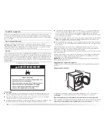 Предварительный просмотр 34 страницы Maytag MGDE900VJ - Performance 7.5 cu. Ft. Steam Gas Dryer Use And Care Manual