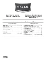 Maytag MGDX600X Use And Care Manual предпросмотр