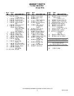 Предварительный просмотр 4 страницы Maytag MGDZ400TQ0 Parts List