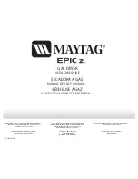 Предварительный просмотр 1 страницы Maytag MGDZ600TB - 27" Gas Dryer Use And Care Manual