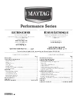 Предварительный просмотр 1 страницы Maytag MGDZ600WR0 Use & Care Manual