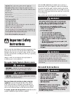 Preview for 2 page of Maytag MGR4220ADW Use And Care Manual