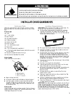 Preview for 3 page of Maytag MGR5605W Installation Instructions Manual