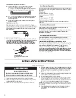 Preview for 6 page of Maytag MGR5605W Installation Instructions Manual