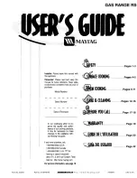 Maytag MGR5705BDH User Manual preview