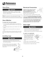 Preview for 20 page of Maytag MGR5755QDB - 30 Ing Gas Range Use & Care Manual