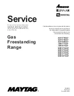 Maytag MGR5775QD Service Manual preview