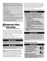 Preview for 2 page of Maytag MGR5775QDB1 Use & Care Manual