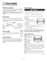 Preview for 17 page of Maytag MGR5775QDW - 30 Inch Gas Range Use And Care Manual