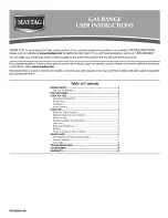 Preview for 1 page of Maytag MGR7662WB4 User Instructions