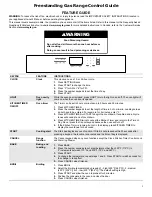 Maytag MGR8800FZ Control Manual preview