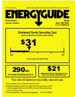 Preview for 1 page of Maytag MGT3800XW Energy Manual