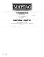 Maytag MGT8720DS00 Use & Care Manual preview