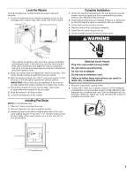 Preview for 9 page of Maytag MHN31PDAWW Installation Instructions Manual