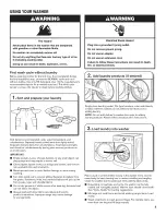 Предварительный просмотр 9 страницы Maytag MHW4200BG2 Use & Care Manual