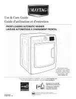 Preview for 1 page of Maytag MHW6000XG0 Use & Care Manual