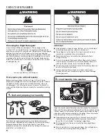 Preview for 10 page of Maytag MHW9000 Series Use And Care Manual