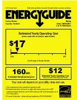 Maytag MHW9000YG Energy Manual preview