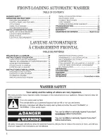 Preview for 2 page of Maytag MHWC7500YW0 Use & Care Manual