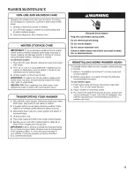 Preview for 13 page of Maytag MHWC7500YW0 Use & Care Manual