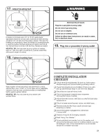 Preview for 21 page of Maytag MHWC7500YW0 Use & Care Manual