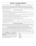 Preview for 29 page of Maytag MHWC7500YW0 Use & Care Manual