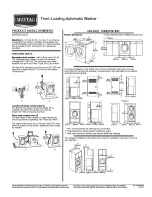 Preview for 2 page of Maytag MHWE200X Series Features & Specifications