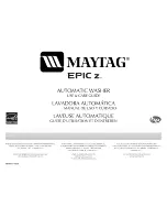 Maytag MHWZ600TE - Epic Z Front Load Washer Use And Care Manual preview