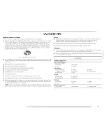 Preview for 21 page of Maytag MHWZ600TE - Epic Z Front Load Washer Use And Care Manual