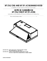 Preview for 1 page of Maytag Microwave hood Installation Instructions And Use And Care Manual