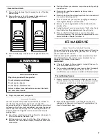 Preview for 7 page of Maytag MIM1554WRS - Ice Maker User Instructions